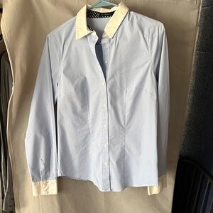 The Limited Blue Shirt with White Collar